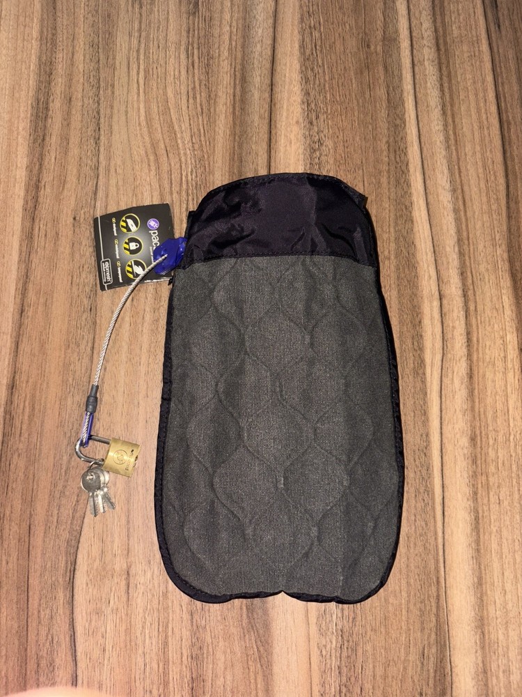 PACSAFE TravelSafe 100 3L Portable Safe w/ EXOMESH 13&Prime;x8&Prime; TRAVEL Jewelry PHONE