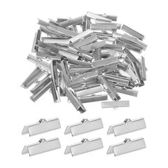 280pcs 25mm ribbon with dot clips for DIY, white K