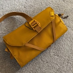 REI Co-op Shower Roll, a toiletry bag compact travel Cosmetic Yellow