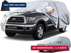 6 Layers Waterproof SUV Car Cover for Toyota Sequoia 2000-2026 | Thick com