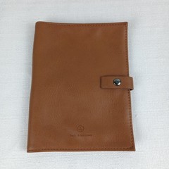 American Airlines This Is Ground Travel Document Case brown snap pouch