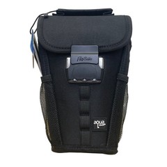 FlexSafe Anti-Theft Black Mesh Pockets Aqua Vault With Lock Zipper Travel Bag