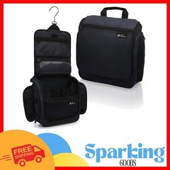 Stylish Water-Resistant Hanging Travel Toiletry Bag with 10 Compartments for All
