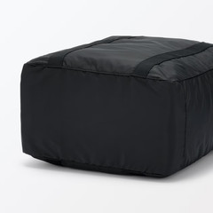 MUJI Collapsible Water-Repellent Vertical Boston Bag Black H44 x W33 x D18 cm