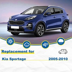 24&Prime;+16&Prime; Windshield Wipers 12&Prime; Rear Wiper Blade Set Kia Sportage 2005-2010 Pack 3