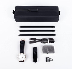 Small Toiletry Bag for Men, Slim Mini Toothbrush Bag, Dopp Kit Bag