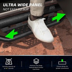 Non Slip Running Boards Double Cab Accessories Easy Install for 2024 2025 Heavy