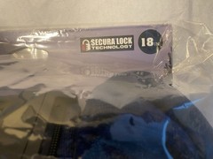 NEW LEWIS N. CLARK LOCKING GEAR BAG 18” SECURE LOCK TECHNOLOGY BLUE/BLACK