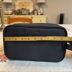 Narwey Black Toiletries Make-Up Travel Organizer Zip Top Bag NWT