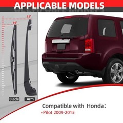 Honda Pilot 2009-2015 Rear Windshield Wiper Arm Blade Set OEM Style