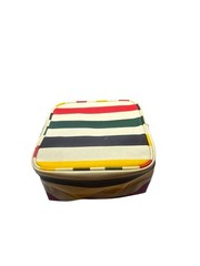 Rare Pendleton Canvas cosmetic multi-color horizontal Stripes (JLAW Registry)