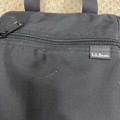 L.L. Bean Personal Organizer Travel Hanging Toiletry Bag Black Medium Size Nylon