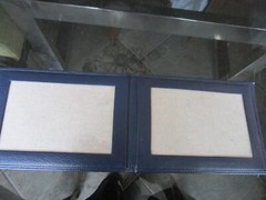 Mark & Graham dual leather travel frame navy mono AMJ photo shoot sample