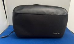 Tomtoc Navigator Black Zip Around Travel Dopp Kit Toiletry Accessory Tech Pouch
