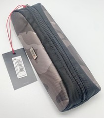 Tumi brown black cammo Travel Accessory Zipper Small Cord Pouch Bag NEW