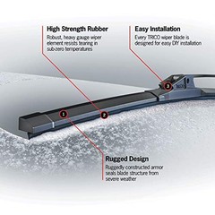 White 26&Prime; + 18&Prime; Extreme Weather Premium Winter Automotive Replacement