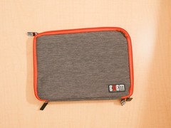 BUBM Four Layer Travel Organizer Electronics Accessories Bag – Grey Orange