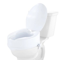 Raised Toilet Seat, 6&Prime; Height Raised, 300 lbs Weight Capacity, Universal Toilet