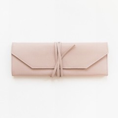 Minted – Blush colored Leather Jewelry Travel Roll. New with tags