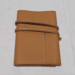 Mark & Graham Electronics Charger Roll Organizer In Camel Genuine Leather