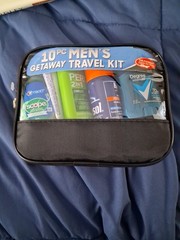 10 Piece Men&rsquo;s Travel Essentials Set Pert Plus 2n1, Barbasol, Degree, Crest. New