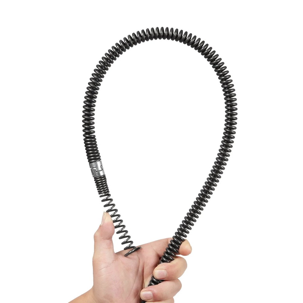 Drain Cleaning Cable 100 FT x 5/8 Inch, Professional Sectional Drain Cleaner Cab