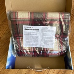 BackRoads 12V Heated Blanket Red Plaid Great For Traveling In Car, Truck, RV NIB