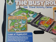 Lewis N Clark Kids Busy Roll Travel Activity Center Easy Wipe Play Mat fun Time