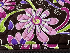 Vera Bradley Hanging Travel Toiletry Organizer Purple Punch Hook Retired 29” EUC