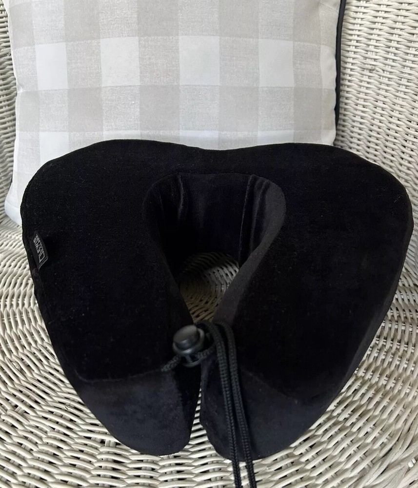 Lewis N. Clark Black Travel Pillow Premium HexForm Neck Support