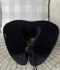 Lewis N. Clark Black Travel Pillow Premium HexForm Neck Support