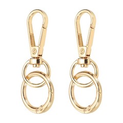 2pcs swivel hooks for closure, carabiner 6cm or gold