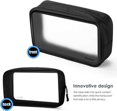 TSA Approved Travel Toiletry Bag Pouch, Matte Clear Travel Organizer Airport …