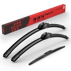 26 & 24&Prime; Windshield Wiper Blades + 14&Prime; Rear Set for Honda Pilot 20162022&Prime;