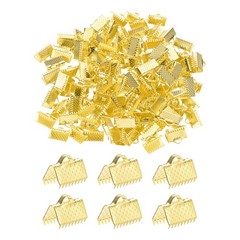 280Pcs 10mm Tape Terminals with Clasps for DIY, Gold Dots
