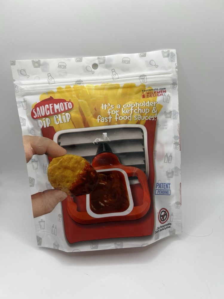 Saucemoto Dip Clip Car Sauce Holder for Dipping Sauces and Ketchup