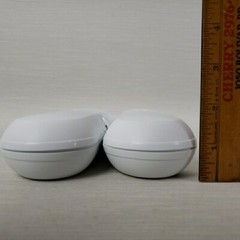 Phillips Electric Toothbrush Travel Case Set of 2 White Hard Plastic Hygiene