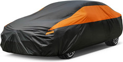 Waterproof All-Weather Car Cover – Universal Sedan 184–193in, Straps, Reflective