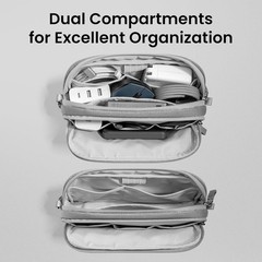 Portable Water-Resistant Tech Pouch for Accessories & Daily Essentials Carrying