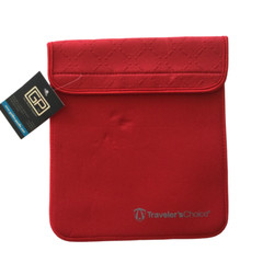 Traveler&rsquo;s Choice Small Neoprene Pouch Red 9&Prime;H x 8&Prime;W