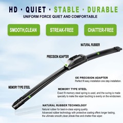 Windshield Wiper Blades OEM Quality All Season 24in 18in 2 Pcs Vehicles