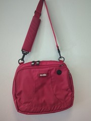 Genius Pack High Altitude Flight Bag Travel Crossbody Red Retail $125
