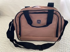 Travel Air Flight Toiletry Bag Shoulder Carry-on ROSE Colored 14&Prime; by 10&Prime; by 5&Prime;*