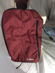 L.L. Bean hanging travel toilettry bag w/ 2 compartments euc