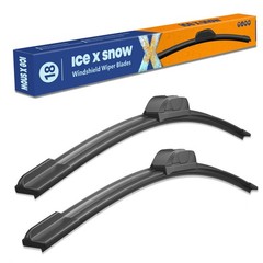18 Silicone Wiper Blades Premium AllSeason Windshield Wipers Pack of 2&Prime;