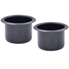 2Pcs Metal Sofa Recliner-Handles Cup Holder Insert 80mm*60mm, black