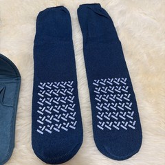 Set Of Airplane Hotel Travel Slippers, Socks, Earplugs, Toothpaste, & Toothbrush