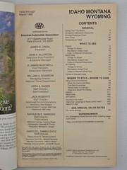 Idaho/Montana/Wyoming TourBook – AAA – 1987 edition