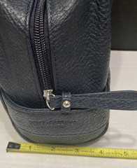 DOLCE & GABBANA Men’s Toiletry Travel Bag Zippered Dark Gray