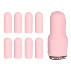 8pcs 0.88&Prime; Dia Travel Silicone Bottle Covers, Pink